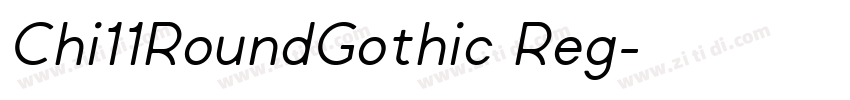 Chi11RoundGothic Reg字体转换